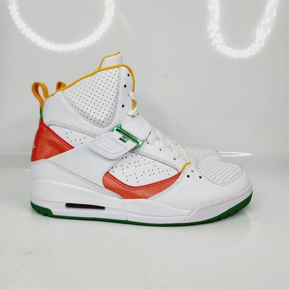 Jordan Other - Jordan Men's White Flight 45 High Top Lace Up Sneaker Shoes Size US 9